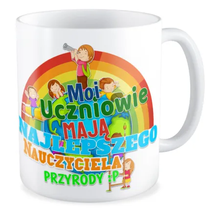 Kubek na DZIEŃ NAUCZYCIELA Najlepszy nauczycel przyrody